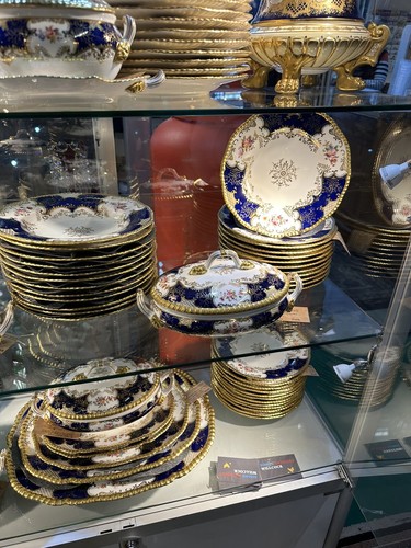 Coalport Batwing Plates 12 for Thomas Goode London 23 cm Circa 1920 - Bild 14 von 17