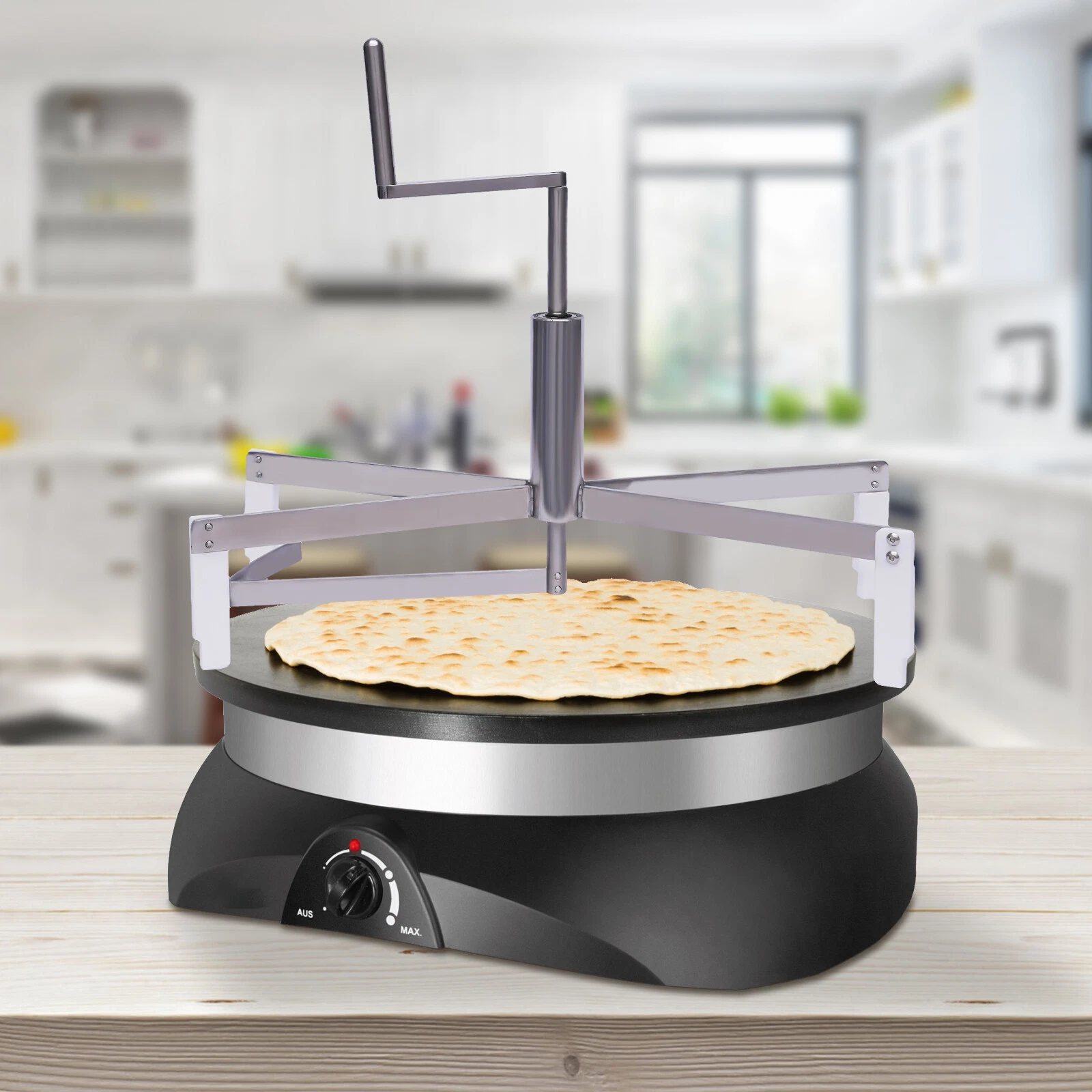 Batter Spreader 40cm Pancake Maker Professional Stainless Steel Crepe Maker