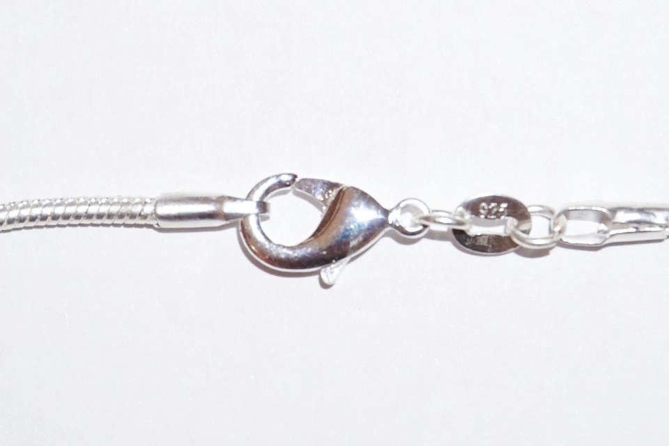 Silberkette mit Malachit Tropfen-Anhänger - Bild 3 von 3