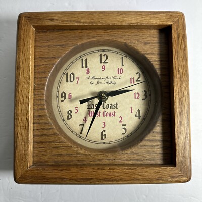 Vintage Jim Mofhitz Clock Hand Crafted 