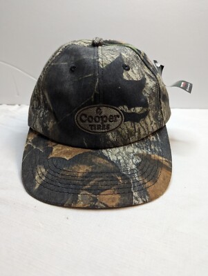 90s Cooper Tires Mossy Oak Snapback Cap K-Products Hat New w/ Tags 