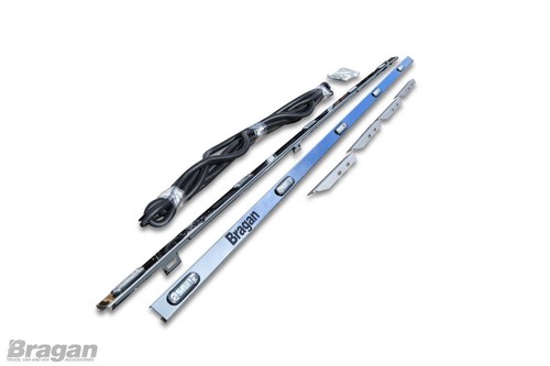 Side Bar Trims Skirts Strip + Amber LEDs To Fit MAN TGX Stainless Steel 6x2 6x4 - Picture 6 of 7