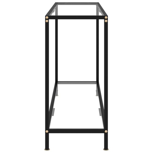 Tidyard Console Table with Storage Shelf Tempered Glass Sofa and Couch End O6T8 - Picture 3 of 7