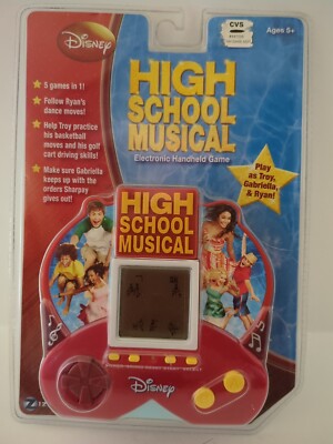 NEW Disney High School Musical Hand Held 5-In-1 Game - By Zizzle ( Model 05024)