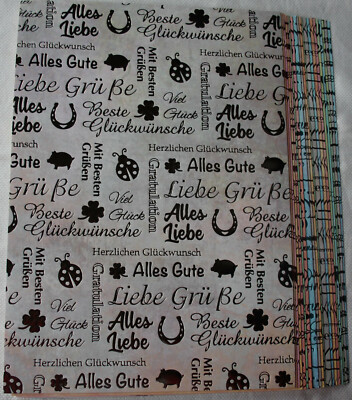 20 Bogen Deko-Karton ''Unique Glückwünsche'', A4, Jittenmeier