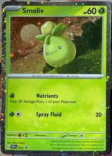 Smoliv Cosmos Holo Black Star Promo - SVP023 - Scarlet & Violet Pokemon 2023