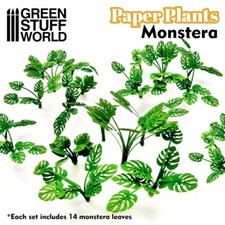 Papierpflanzen - Monstera - Landschaftsbau Modellbau Bases Gelande