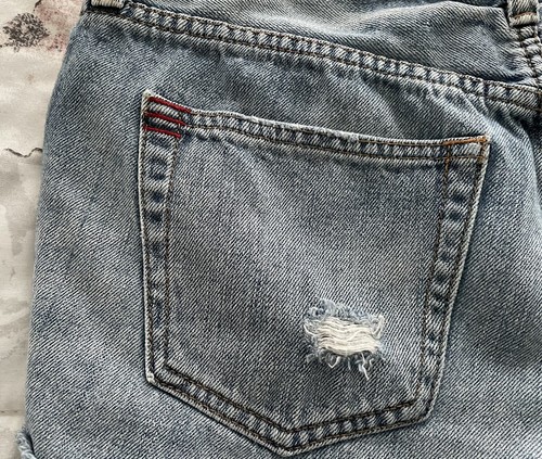 Mini Pantalones Cortos BDG Urban Outfitters TomGirl Para Mujer Algodón Envejecido Damas 26W - Imagen 11 de 11