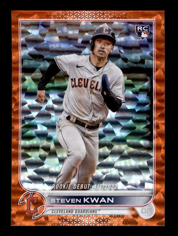 STEVEN KWAN 2022 TOPPS UPDATE #US54 GUARDIANS ROOKIE ORANGE FOIL #183/299 BF6919