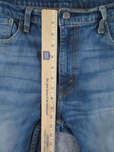 Levis 569 Jeans Mens 36x29* Blue Denim Loose Fit Dark Wash Retro Work Pants - Picture 12 of 16