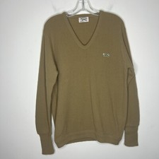 Vintage JCPenney The Fox Sweater Mens Size Large 70s Wool Blend Made In USA