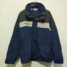 COLUMBIA SPORTSWEAR BUGABOO WINTER JACKET BLUE GRAY FLEECE INTERCHANGEABLE LARGE