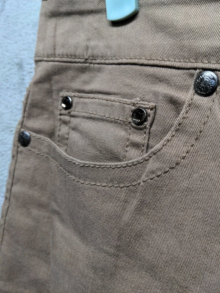 CODE BLEU Jeans Women W34 L30 High Rise Straight Leg Solid Tan Medium Wash  - Image 4 of 4