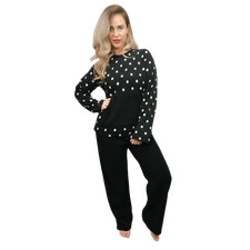 Womens Pyjama Set Loungewear Soft Warm Fleece PJS Nightwear Ladies Plus UK 8-22