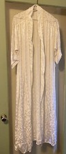 Vintage Christian Dior Robe Antique Lace One SZ Petite I Magnin No Rips Stains
