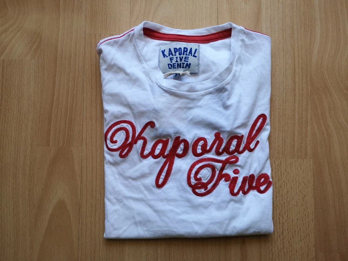 Tee shirt KAPORAL 5 Homme manches courtes HOOPY WHITE