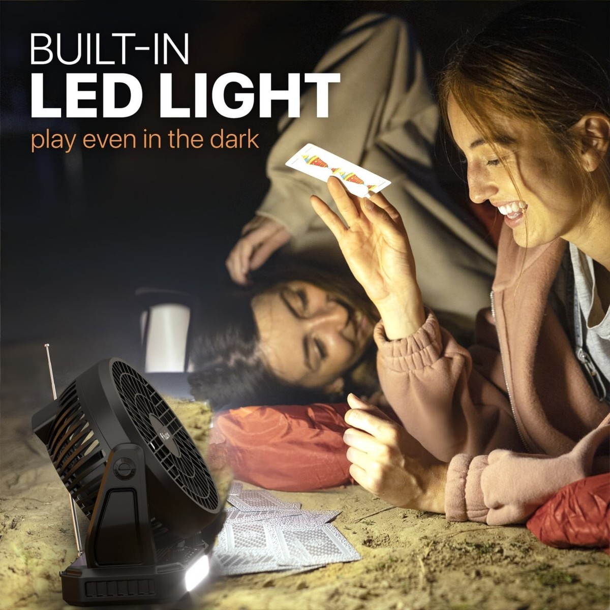 Fuzix Aero Solar Powered Portable Fan BT Speaker AUX USB Micro SD