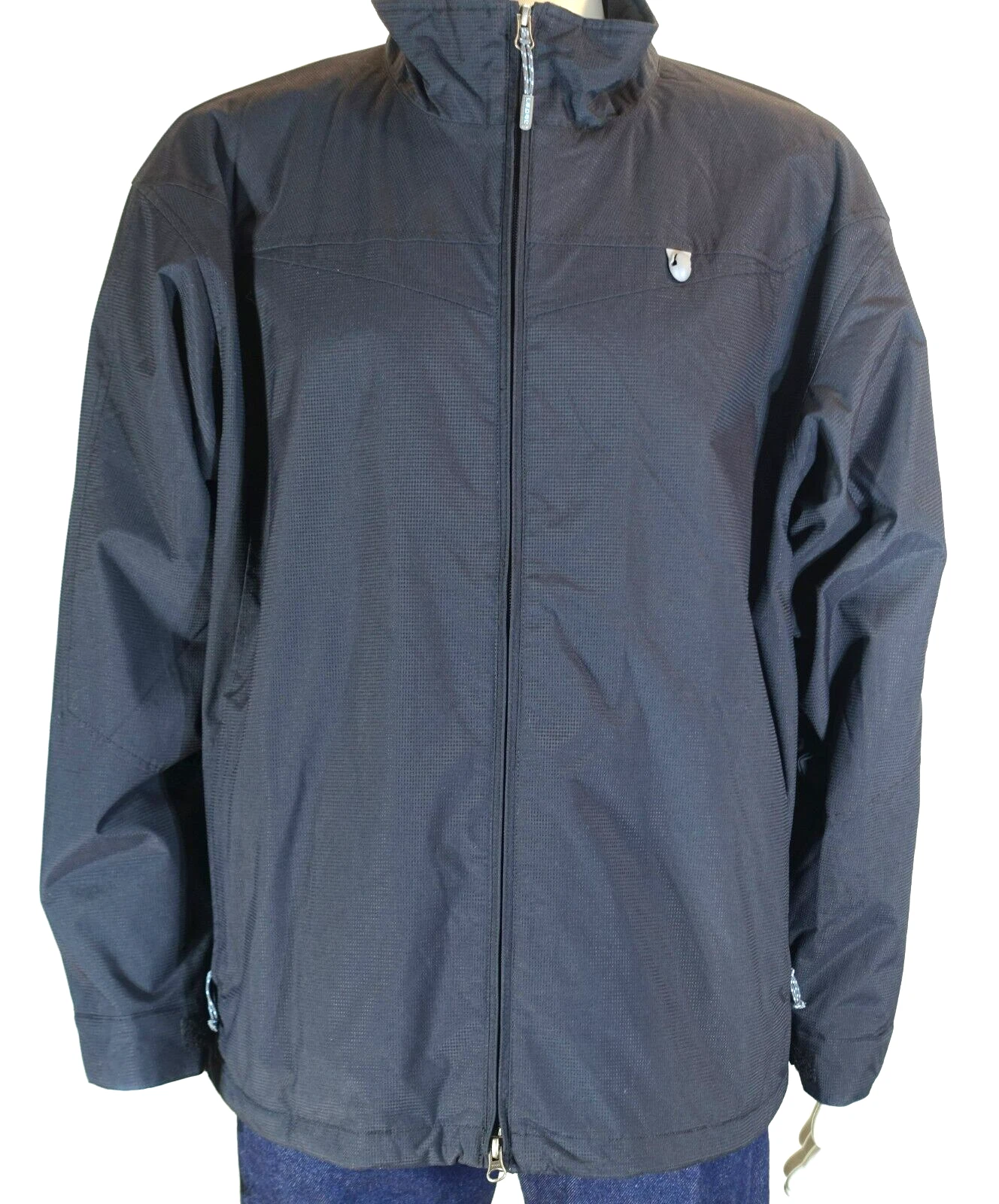 REBAR NANOSKIN~MINT!!~BLACK RIPSTOP NYLON INSULATED FLEECE LINED JACKET MENS L