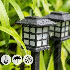 12PACKS white/warm light solar LED garden lights outdoor path landscape light ZW