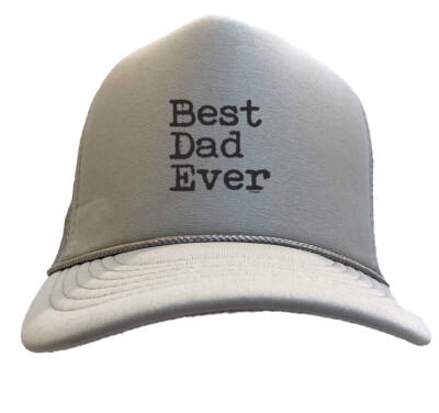 Best Dad Ever Papa Daddy Father's Day Greatest Solid Trucker Hat