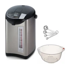 Tiger PDUA50U Electric Water Boiler Warmer Bowl Spoons (Black)