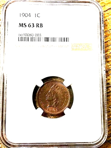 1904 Indian Cent MS 63 RB NGC great deal from Chelsea Rare Coins