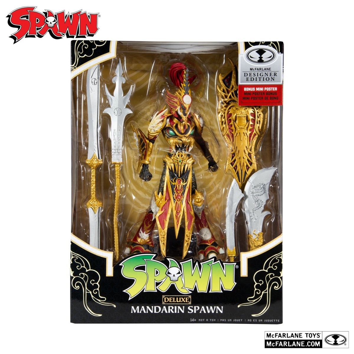 McFarlane MANDARIN SPAWN Deluxe Designer Edition Exclusive Action
