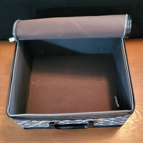 Vintage Retro Luggage Suitcase Storage 13" x 11" x 5" ~ foldable - Picture 5 of 14
