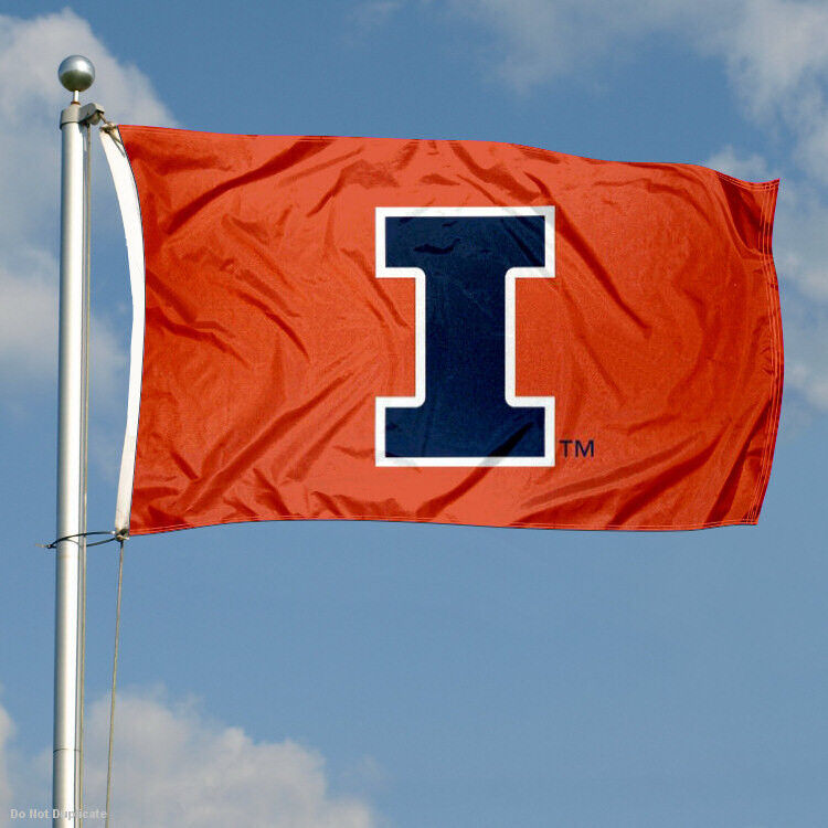 Illinois Fighting Illini Large 3x5 College Flag