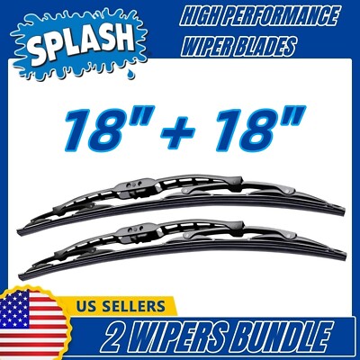 Matched Set 2 Wipers 18''+18'' Splash Wiper Blades 86-88 - 32-180/180