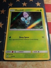 Pokemon Morelull 3/18 Detective Pikachu Holo quasi nuovo