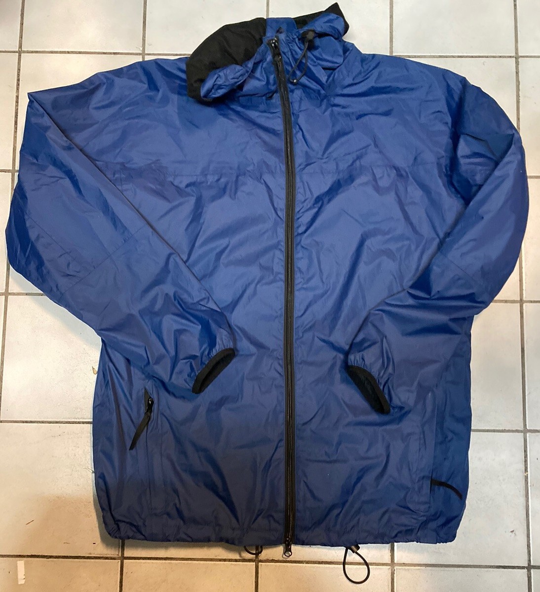 British Tri-Service Issue Blue Waterproof Utility Windproof PTI Jacket-  Small