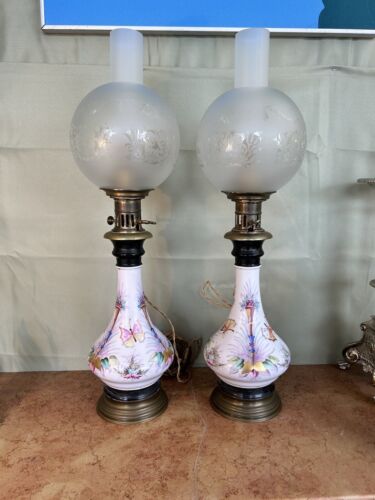 Paire de lampe à pétrole - Napoléon III - Photo 1 sur 6