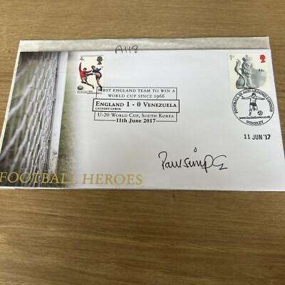 GB 2017 Football Heroes Buckingham Cover signiert Paul Simpson BC56