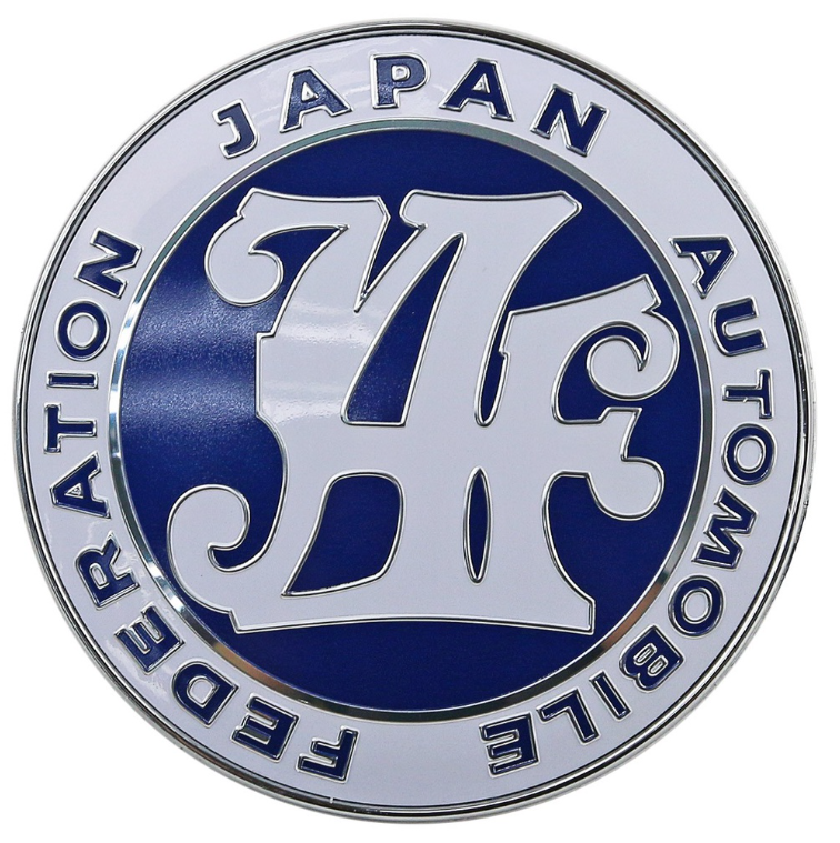 Japan Automobile Federation JAF Front Grille Blue & White Emblem