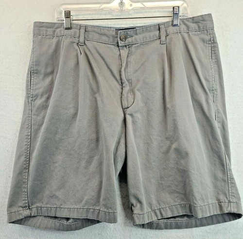 Saddlebred Mens 37 Gray Pleated Casual 
