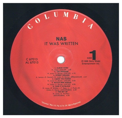Nas - It Was Written '96 LP US ORG!VG/EX- - Foto 6 di 6