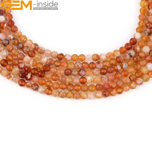 AAA Natural Agate Amazonite Stones Faceted Round Beads For Jewelry Making 15" - Picture 298 of 389