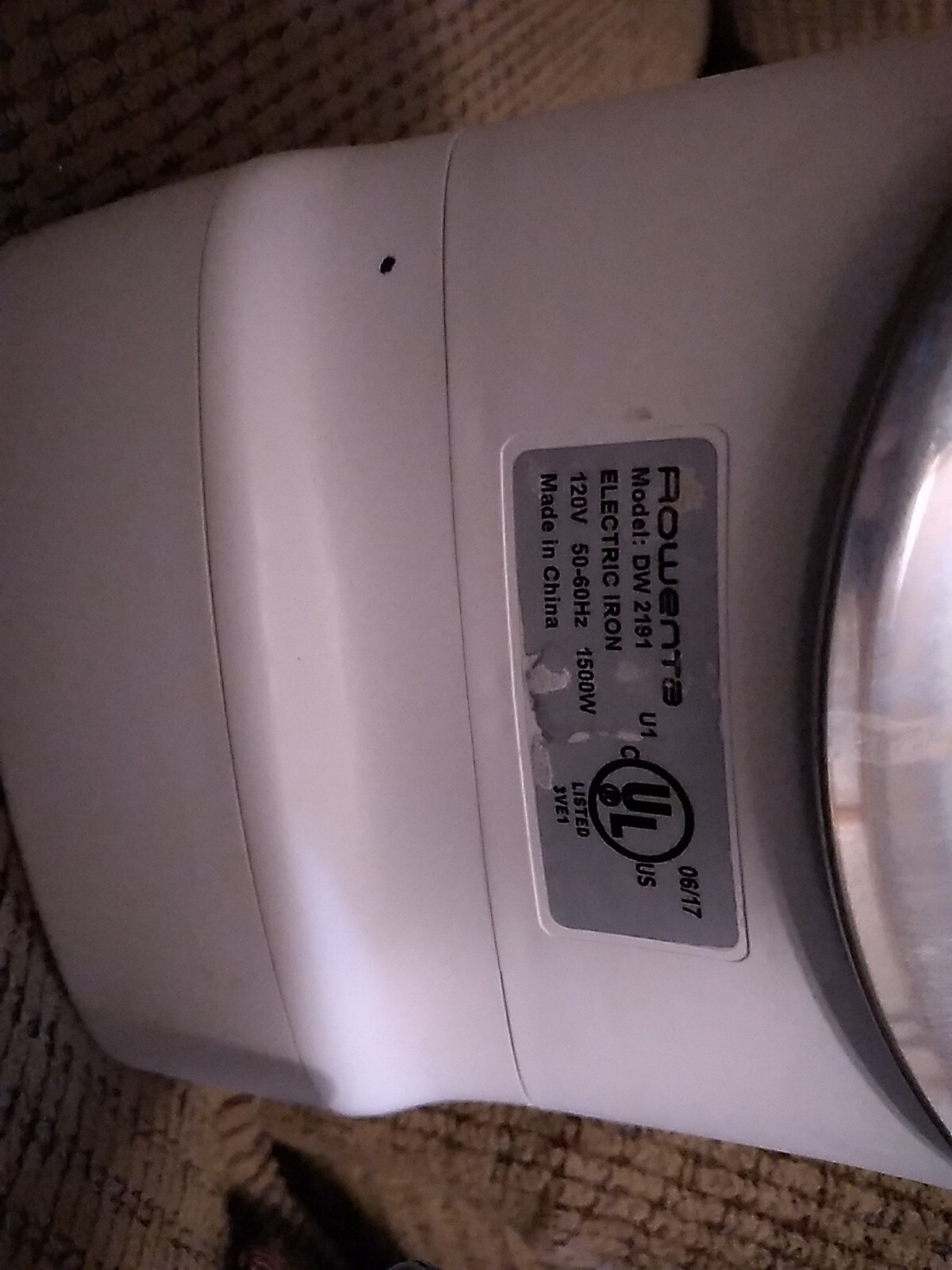 Rowenta Effective access steam Iron Tested Works   Model DW 2191 EUC