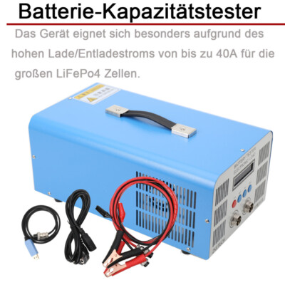 EBC-A40L Batterie Akku Kapazität Tester 5V 40A groß LiFePo4 PC Steuerung 200W