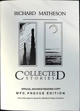 1989 Collected Stories by Richard Matheson Special Advance Reading Copy WFC P...
