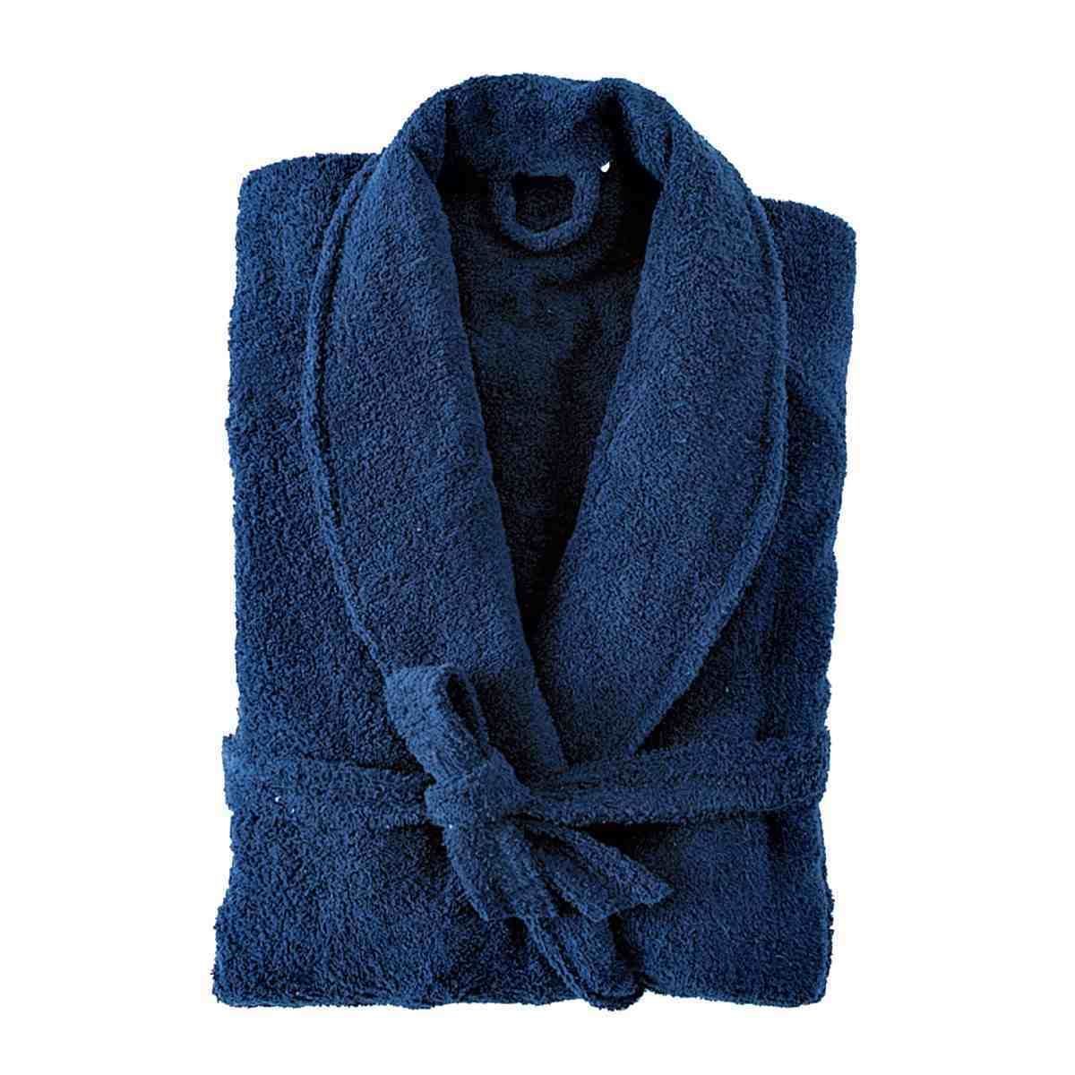 Terry Towelling Bathrobe Bath Robe NAVY BLUE Unisex 500 GSM 100% Cotton