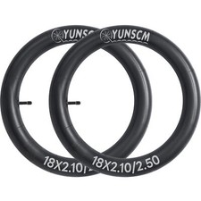 2-PCS 18" Heavy Duty Bike Tire Tubes 18x2.10/2.50 AV32mm Schrader Valve