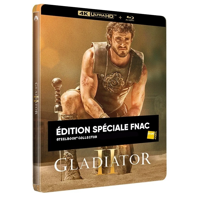 Gladiator II Steelbook Blu-Ray 4K ULTRA HD Édition Spéciale Fnac Neuf Scelé - Photo 1/3
