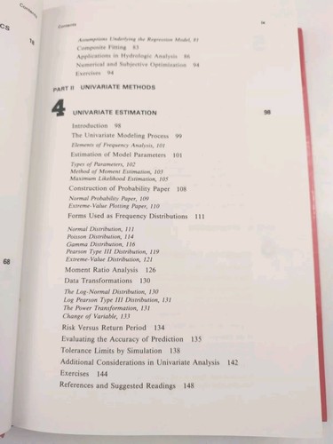 Hydrologic Modeling: Statistical Methods and Applications ( HC First Ed 1986 ) - 第 7/19 張圖片