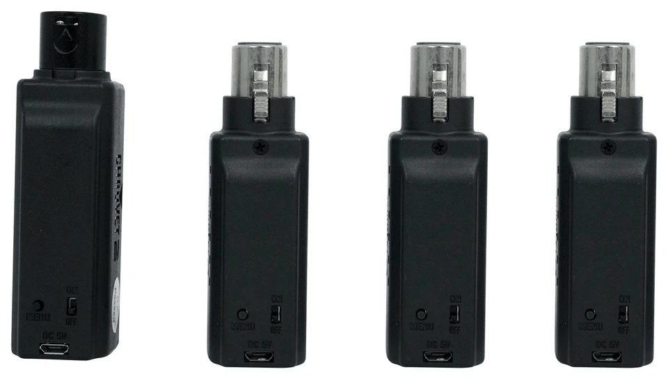 Chauvet D-Fi XLR Pack w/(3) Receivers+Charger Turns DMX Lights into Wireless DMX - Image 2 of 4