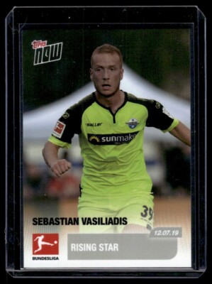 2019-20 Topps Now Bundesliga Sebastian Vasiliadis PaderbornPrint Run: 32 selten!