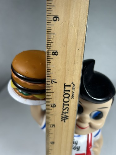 2010 Big Boy Restaurant Coin Bank Holding Burger 7 3/4" Just4Fun Promotions - Picture 6 of 7