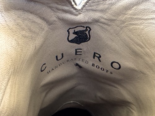 Cuero the Cavalier Hombre Cuero Western Bota Marrón Tabaco, Talla 14 EE - Imagen 8 de 12