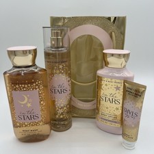Bath  Body Works In The Stars Gift Set Body Wash Mist Lotion Cream Gift Bag